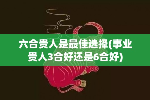 六合贵人是最佳选择(事业贵人3合好还是6合好)