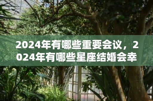 2024年有哪些重要会议，2024年有哪些星座结婚会幸福