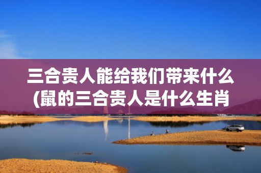 三合贵人能给我们带来什么(鼠的三合贵人是什么生肖)(三合贵人能给我们带来什么)
