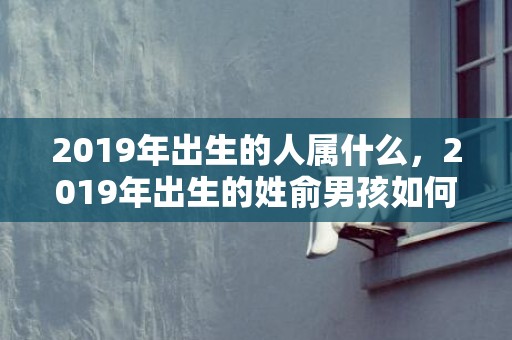 2019年出生的人属什么，2019年出生的姓俞男孩如何起名，宜用什么字