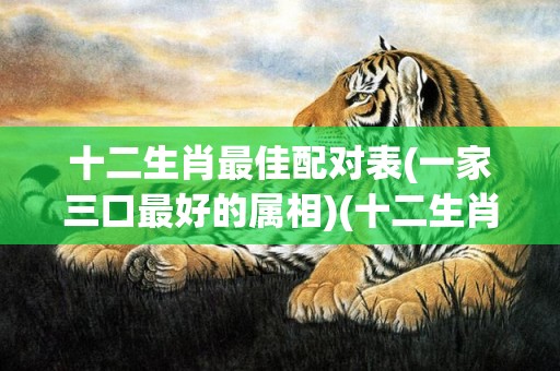 十二生肖最佳配对表(一家三口最好的属相)(十二生肖最佳配对表格)