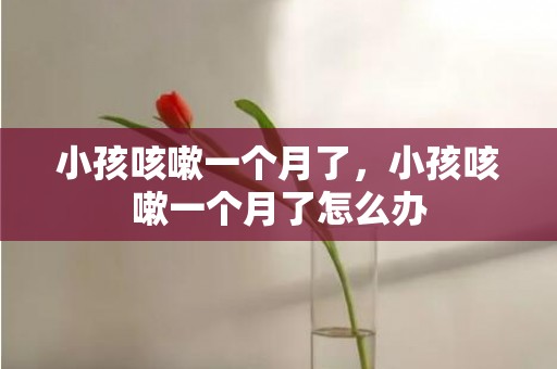 小孩咳嗽一个月了，小孩咳嗽一个月了怎么办
