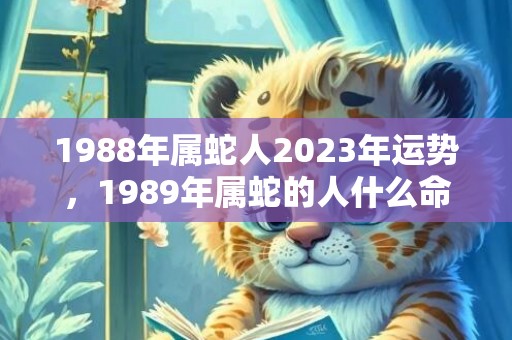 1988年属蛇人2023年运势，1989年属蛇的人什么命