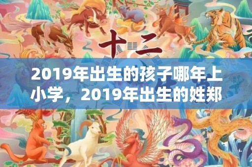2019年出生的孩子哪年上小学，2019年出生的姓郑男孩如何起名，宜用什么字