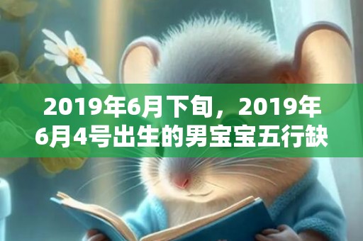 2019年6月下旬，2019年6月4号出生的男宝宝五行缺金要怎么起名字