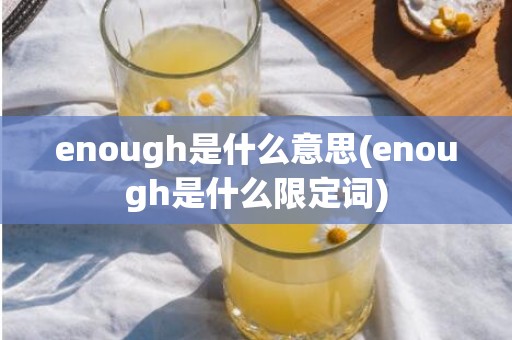 enough是什么意思(enough是什么限定词)