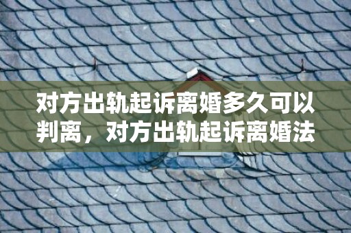 对方出轨起诉离婚多久可以判离，对方出轨起诉离婚法院可以调取酒店记录吗？离婚法院能调取宾馆录像