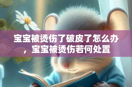 宝宝被烫伤了破皮了怎么办，宝宝被烫伤若何处置