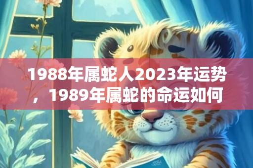 1988年属蛇人2023年运势，1989年属蛇的命运如何