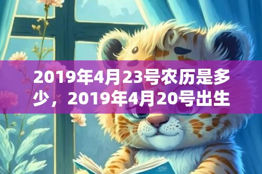 2019年4月23号农历是多少，2019年4月20号出生的女孩起什么名字比较好，五行属什么