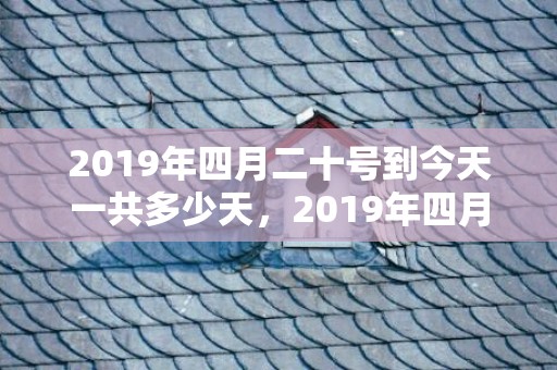 2019年四月二十号到今天一共多少天，2019年四月二十七出生的双胞胎男孩如何起名字，五行属什么