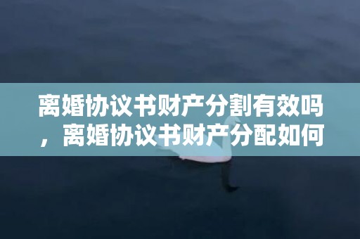 离婚协议书财产分割有效吗，离婚协议书财产分配如何写