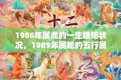 1986年属虎的一生婚姻状况，1989年属蛇的五行属性是什么