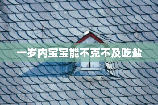 一岁内宝宝能不克不及吃盐