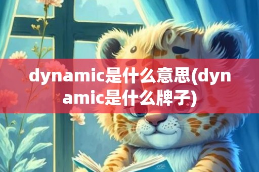 dynamic是什么意思(dynamic是什么牌子)