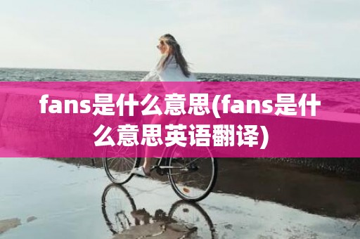 fans是什么意思(fans是什么意思英语翻译)