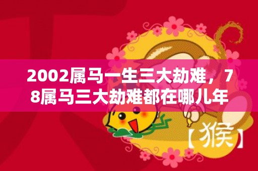 2002属马一生三大劫难，78属马三大劫难都在哪儿年