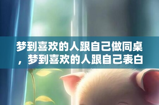 梦到喜欢的人跟自己做同桌，梦到喜欢的人跟自己表白现实呢
