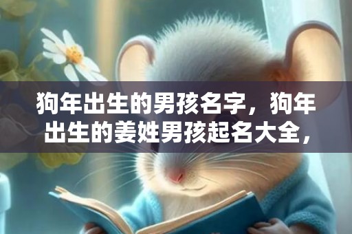 狗年出生的男孩名字，狗年出生的姜姓男孩起名大全，姜氏取名
