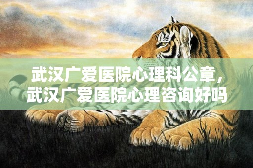 武汉广爱医院心理科公章，武汉广爱医院心理咨询好吗