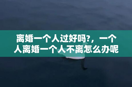 离婚一个人过好吗?，一个人离婚一个人不离怎么办呢？离婚有一方不离怎么办