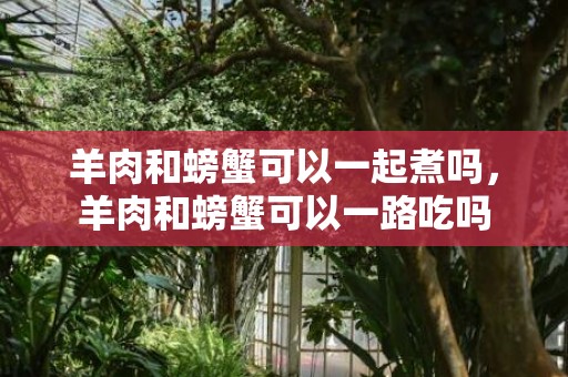 羊肉和螃蟹可以一起煮吗，羊肉和螃蟹可以一路吃吗