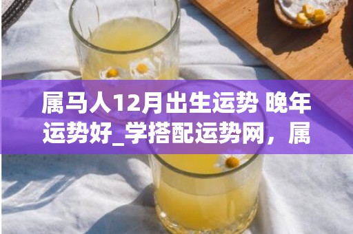 属马人12月出生运势 晚年运势好_学搭配运势网，属马人12月会出现九年才出现一次的惊喜，大喜事迎门，望爱惜！！