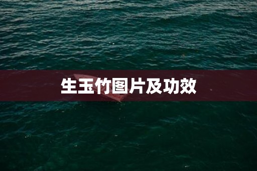 生玉竹图片及功效