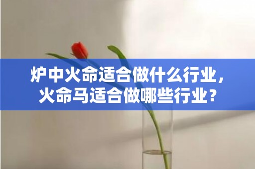 炉中火命适合做什么行业，火命马适合做哪些行业？