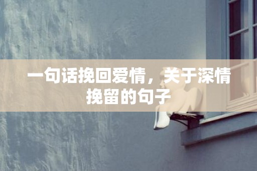 一句话挽回爱情，关于深情挽留的句子