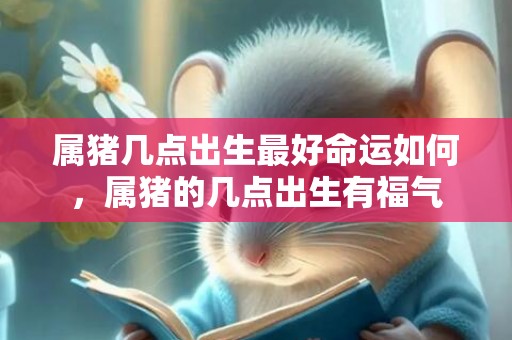 属猪几点出生最好命运如何，属猪的几点出生有福气