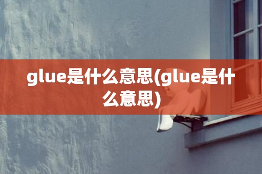 glue是什么意思(glue是什么意思)
