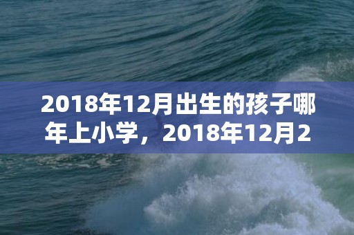 2018年12月出生的孩子哪年上小学，2018年12月29日出生男孩的起名推荐大全，性格好吗？