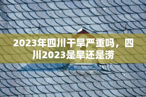 2023年四川干旱严重吗，四川2023是旱还是涝