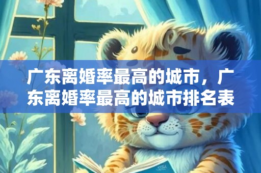 广东离婚率最高的城市，广东离婚率最高的城市排名表？中国离婚率城市排名表