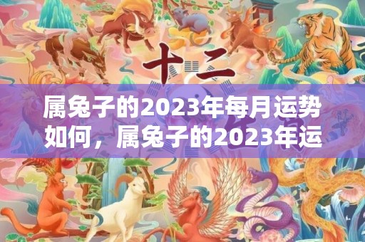 属兔子的2023年每月运势如何，属兔子的2023年运势怎么样