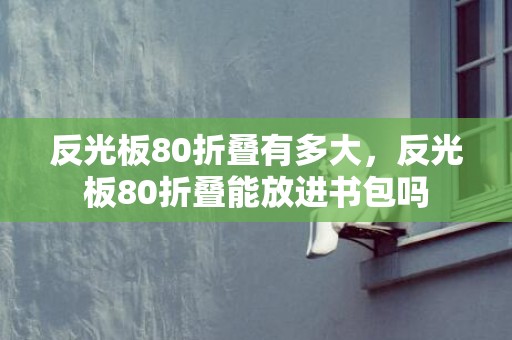反光板80折叠有多大，反光板80折叠能放进书包吗