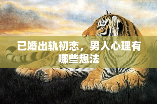 已婚出轨初恋，男人心理有哪些想法