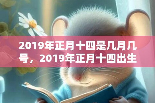 2019年正月十四是几月几号，2019年正月十四出生的女孩五行缺木取什么名字好听？