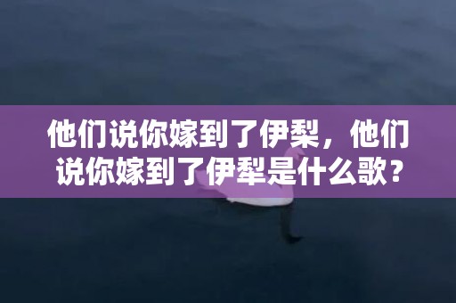 他们说你嫁到了伊梨，他们说你嫁到了伊犁是什么歌？ 你嫁到了伊犁歌曲在线听