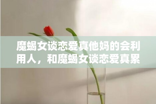 魔蝎女谈恋爱真他妈的会利用人，和魔蝎女谈恋爱真累,为什么说和摩羯女谈恋爱最累