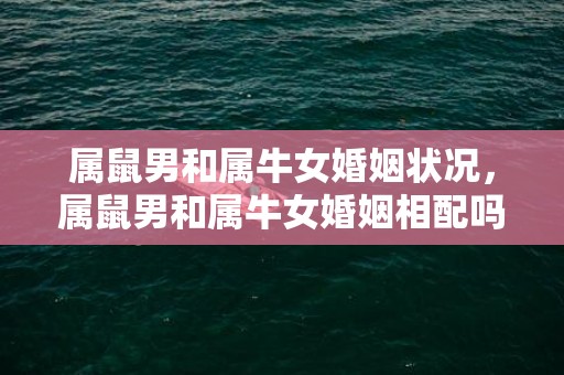 属鼠男和属牛女婚姻状况，属鼠男和属牛女婚姻相配吗