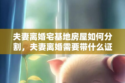 夫妻离婚宅基地房屋如何分割，夫妻离婚需要带什么证件去办理 离婚所带证件