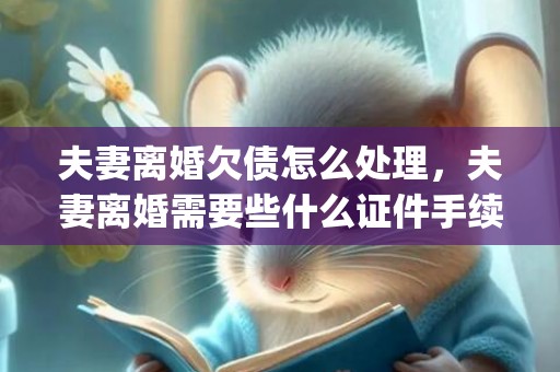 夫妻离婚欠债怎么处理，夫妻离婚需要些什么证件手续(夫妻离婚需要什么手续和证件)