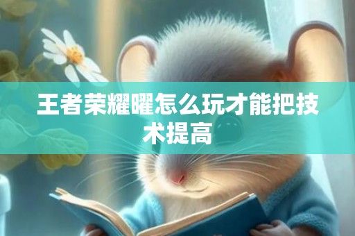 王者荣耀曜怎么玩才能把技术提高