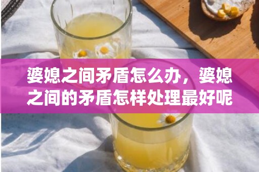 婆媳之间矛盾怎么办，婆媳之间的矛盾怎样处理最好呢(如何调节婆媳之间的矛盾)