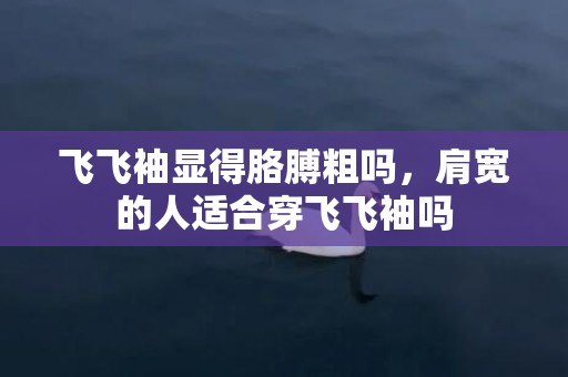 飞飞袖显得胳膊粗吗，肩宽的人适合穿飞飞袖吗