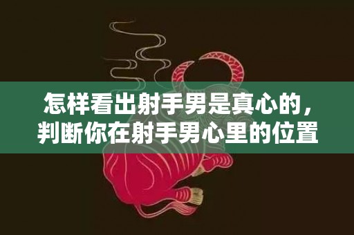 怎样看出射手男是真心的，判断你在射手男心里的位置,射手男喜欢的表现和行为
