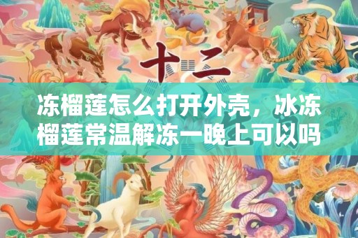 冻榴莲怎么打开外壳，冰冻榴莲常温解冻一晚上可以吗