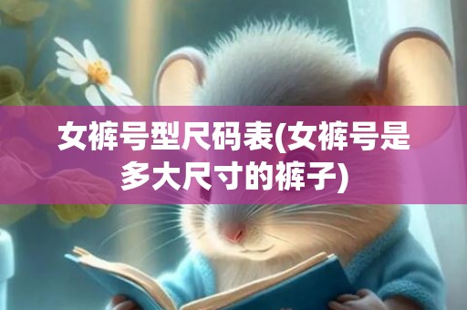 女裤号型尺码表(女裤号是多大尺寸的裤子)